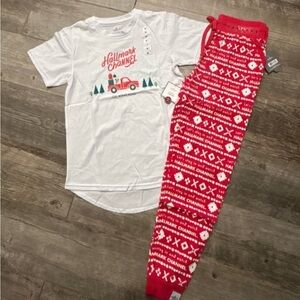 Women’s Hallmark Channel Pajamas Set - White and Red